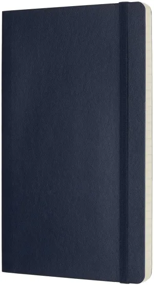 Moleskine Ruled Soft Cover Notebook Large Size Blue