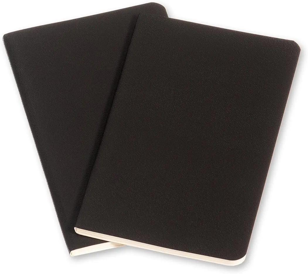 Moleskine Volant Ruled Pocket Notebook Set of 2 Black