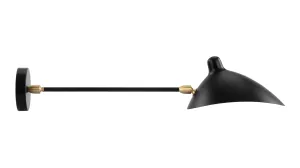 Mouille - Mouille Single Wall Sconce, Small, Black