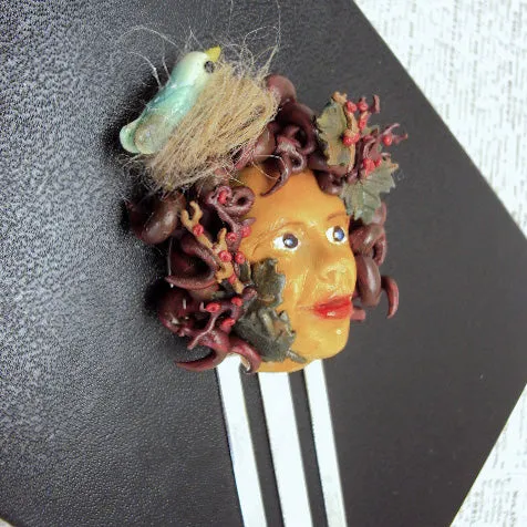 Ms Forest Whimsy Head Bookmark