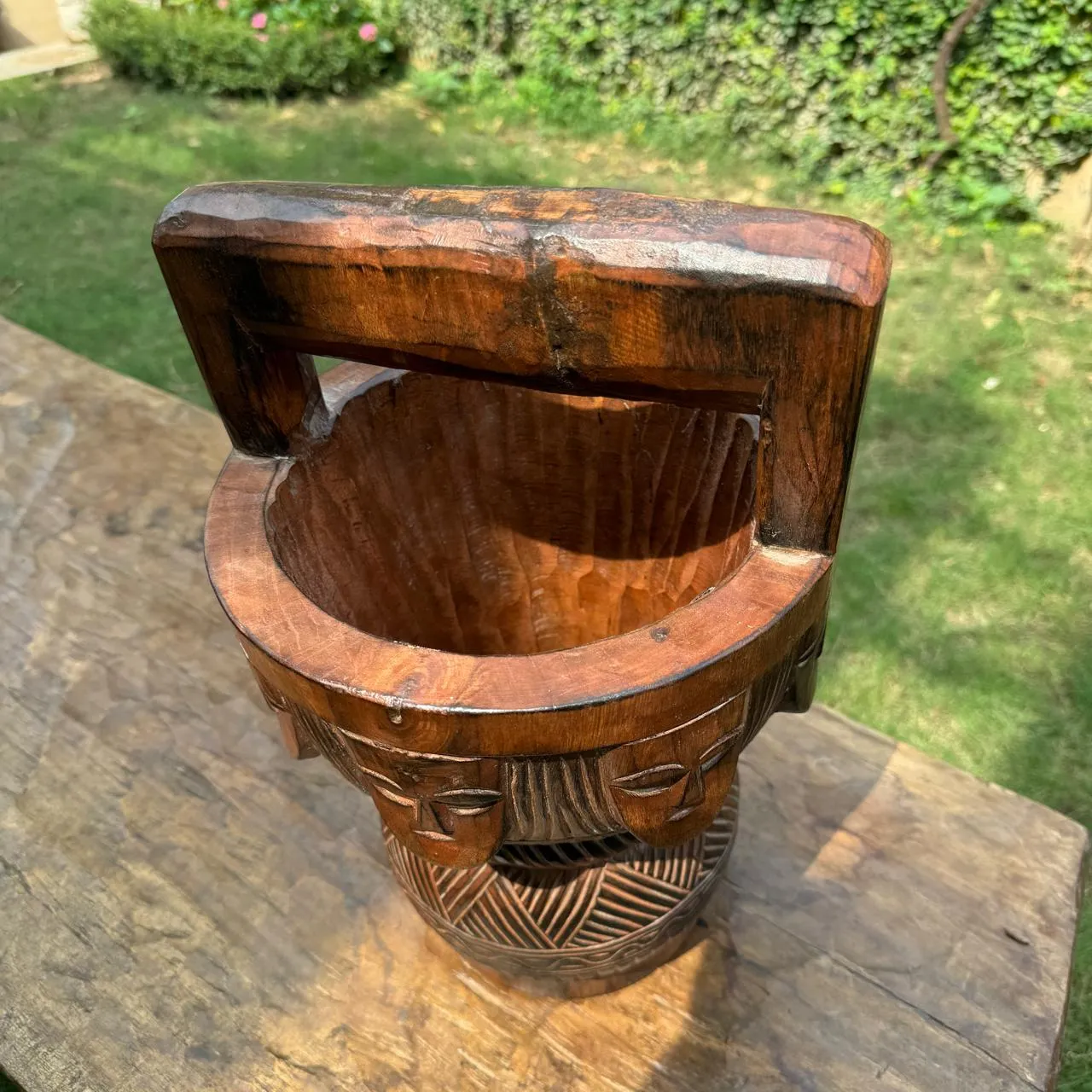 Naga Wooden Planter : Aarna 6