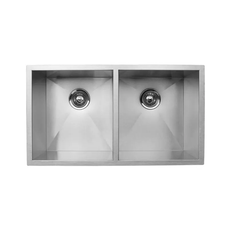 Nia 32" Double Basin Undermount Kitchen Sink in Stainless Steel