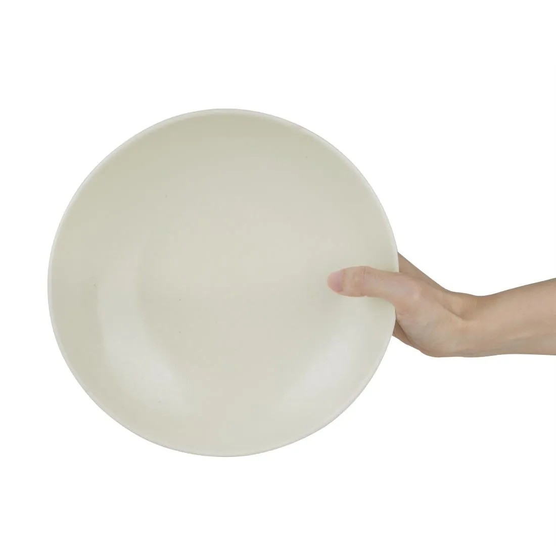 Olympia Build-a-Bowl Flat Bowls White 190mm (Pack of 6) - FC704