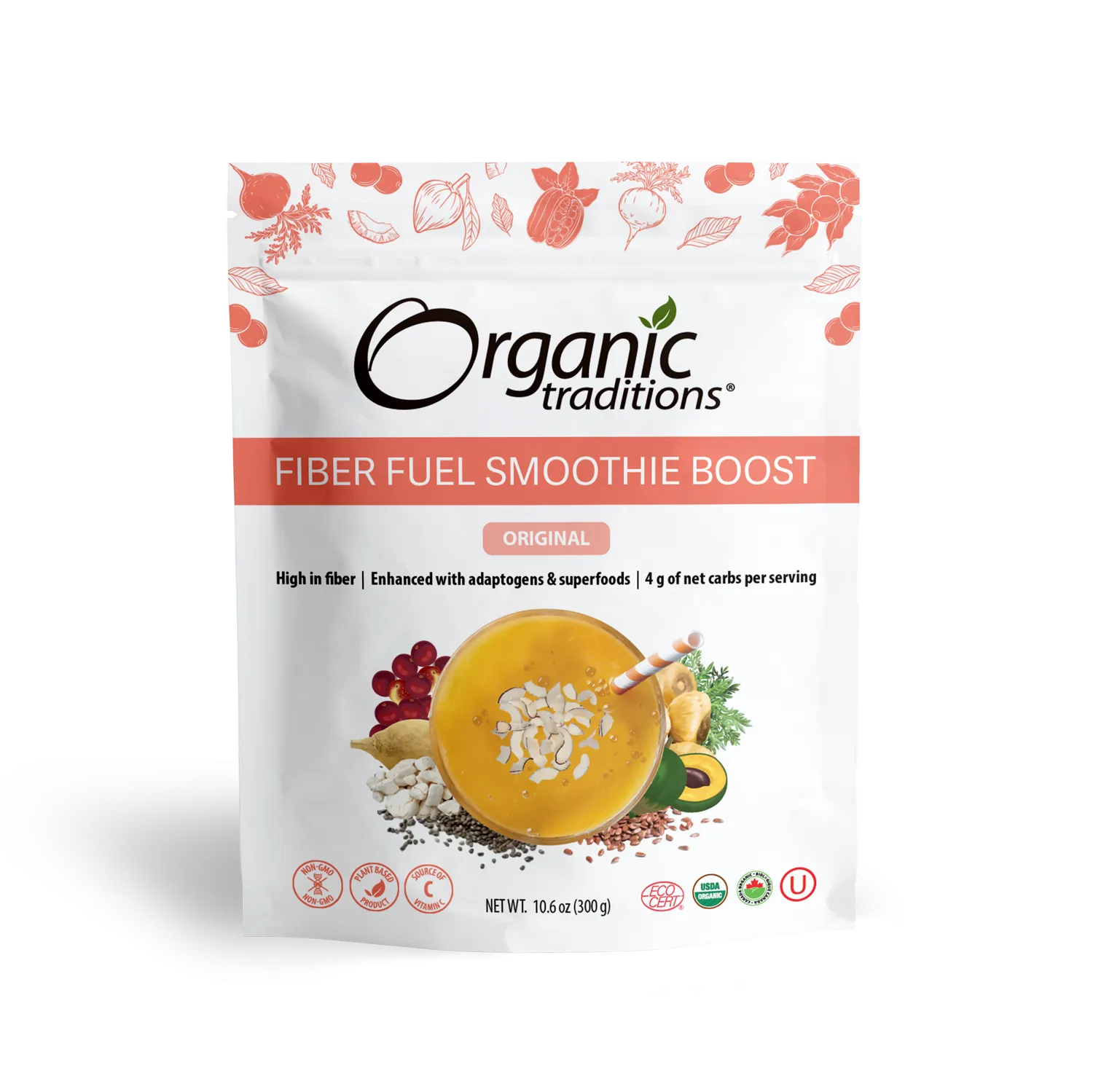 Organic Original Fiber Fuel Smoothie Boost