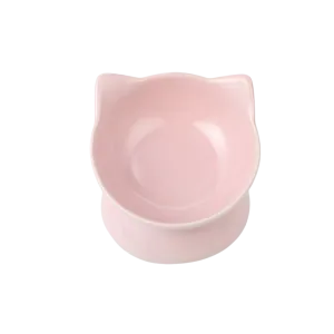 Park Life Designs Oscar Tilt Food Dish for Cats 5" Pink