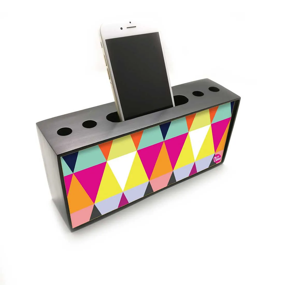 Pen Mobile Stand Holder Desk Organizer - Colorful Angles