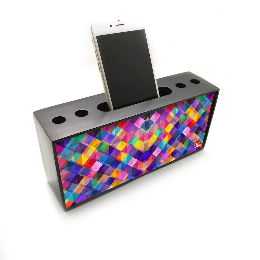 Pen Mobile Stand Holder Desk Organizer - Colorful Checkbox