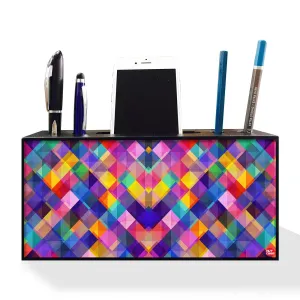 Pen Mobile Stand Holder Desk Organizer - Colorful Checkbox