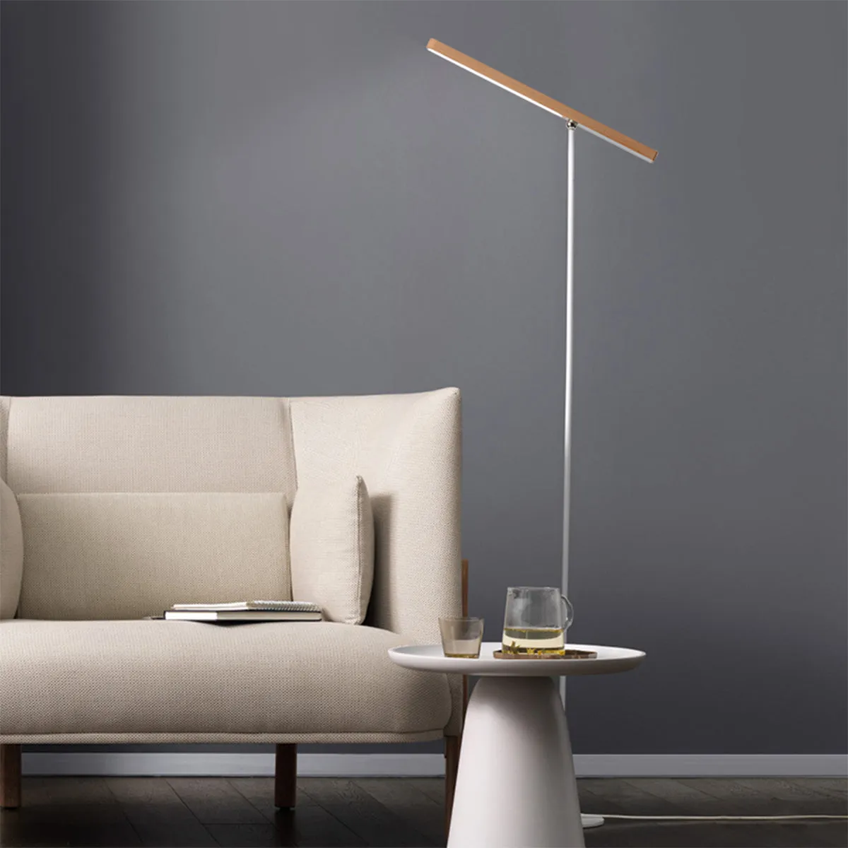 Perch Solid Wood Minimalist Floor Lamp