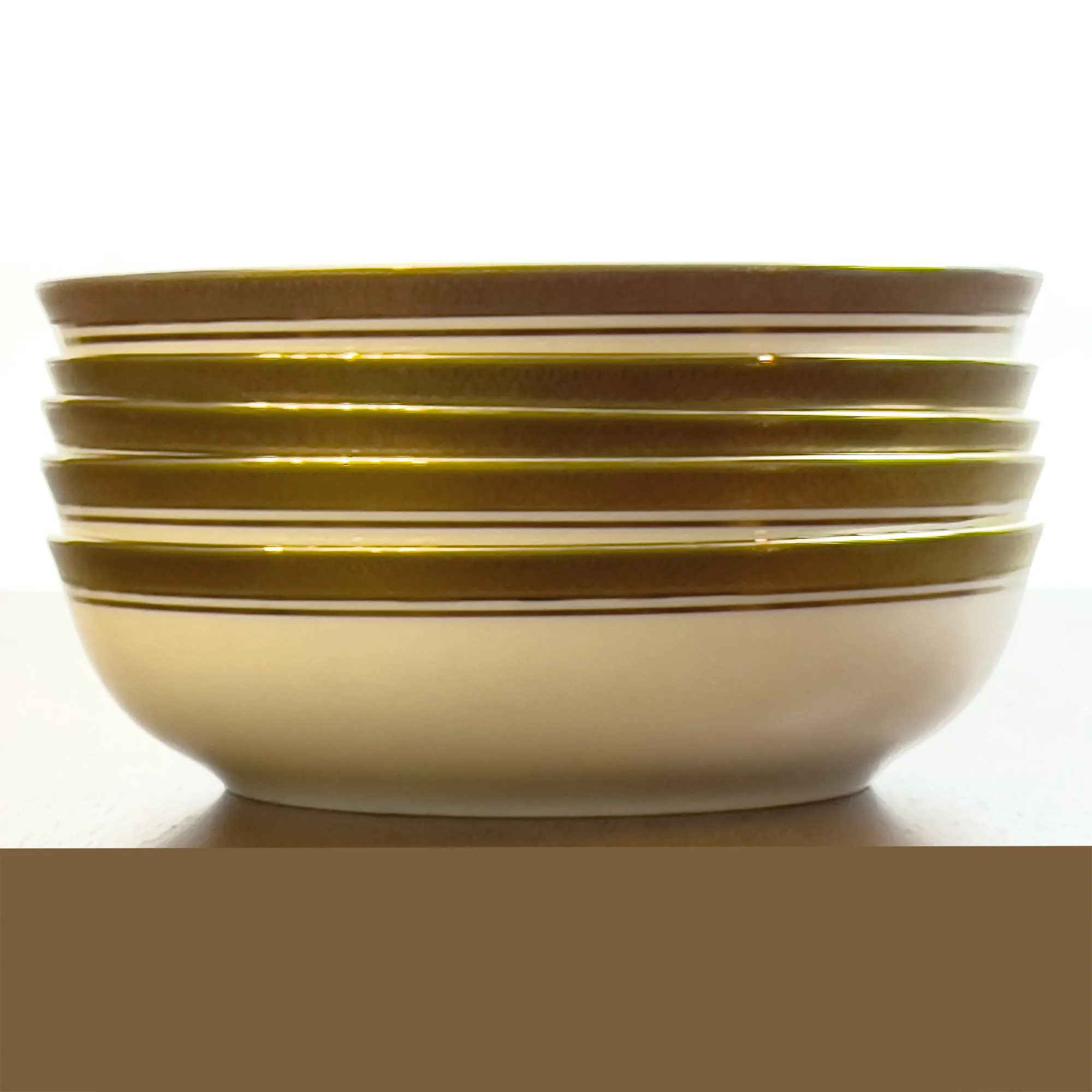 Pickard Palace Gold Porcelain Coupe, Soup Bowls. 24K Gold Detail. Set of 6.