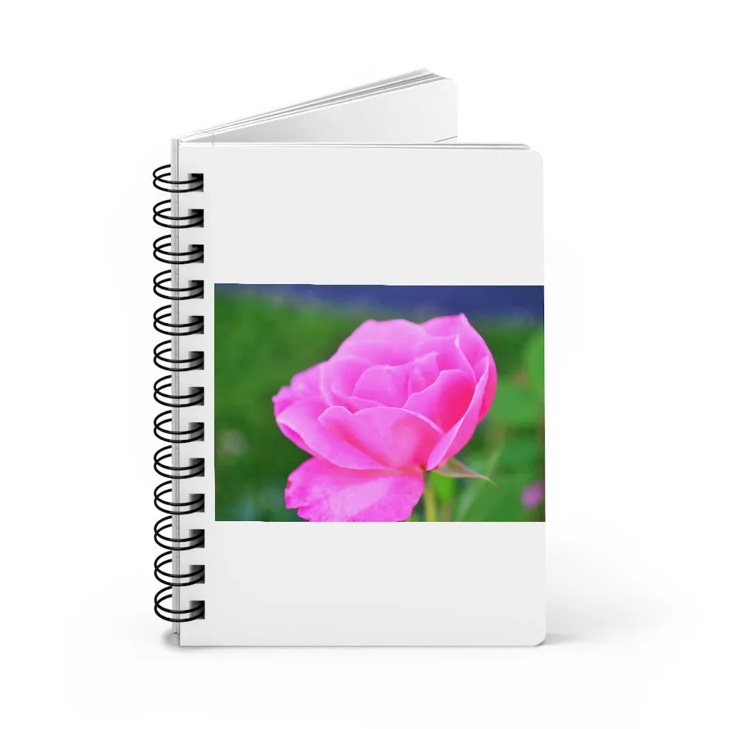 Pink Flower Spiral Bound Journal