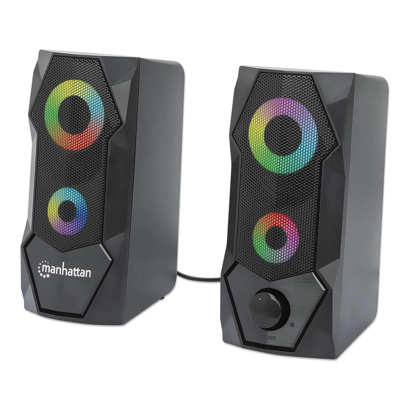 RGB LED Desktop Stereo Computer Speakers