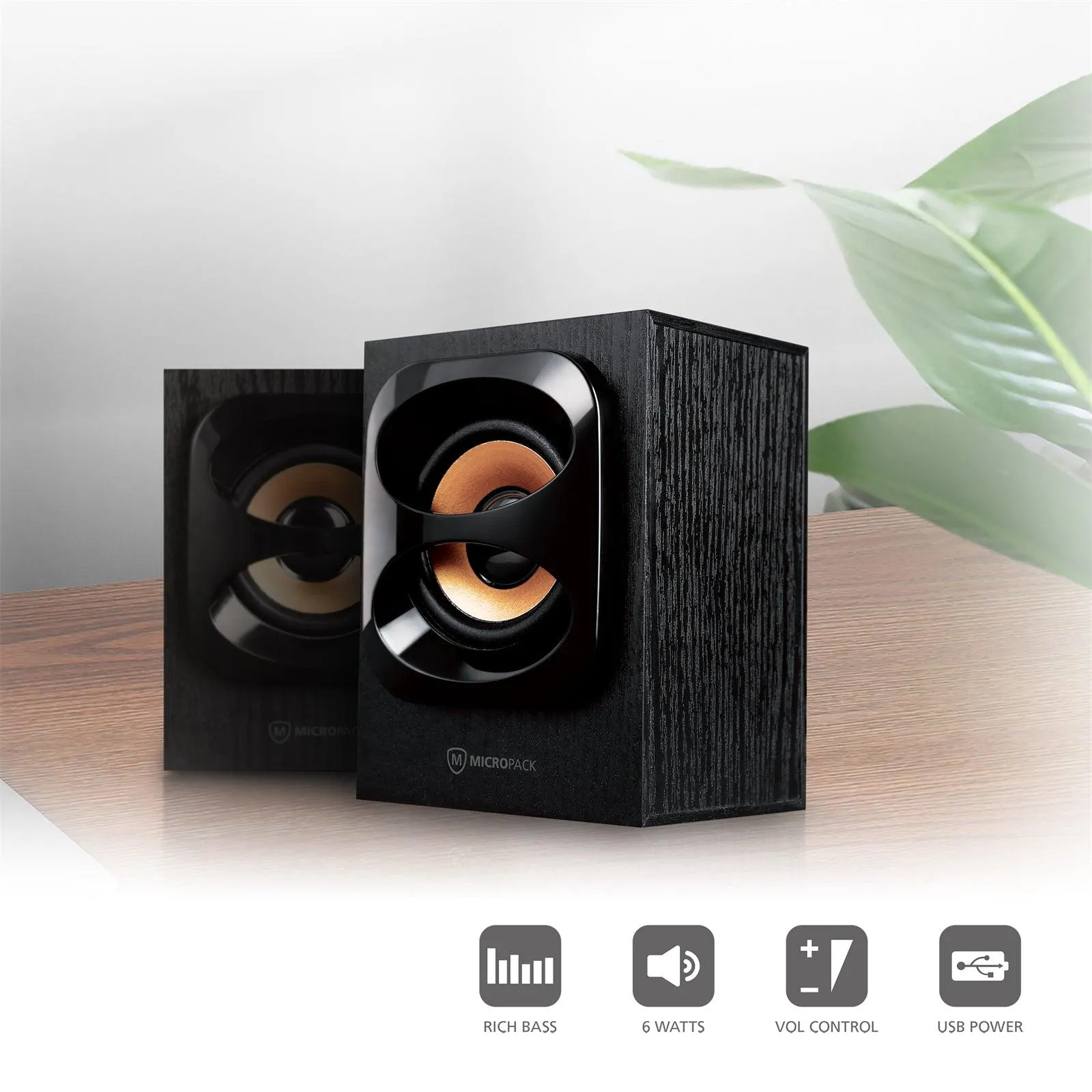 Rich Sound Multimedia Speaker USB AC Power Ensure Sound Quality and Reduce Noise