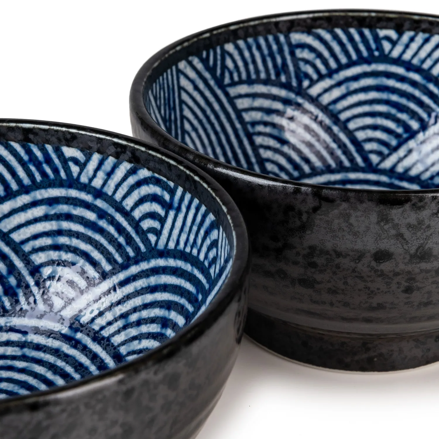 Seikaiha Japanese Udon Noodle Bowl Set