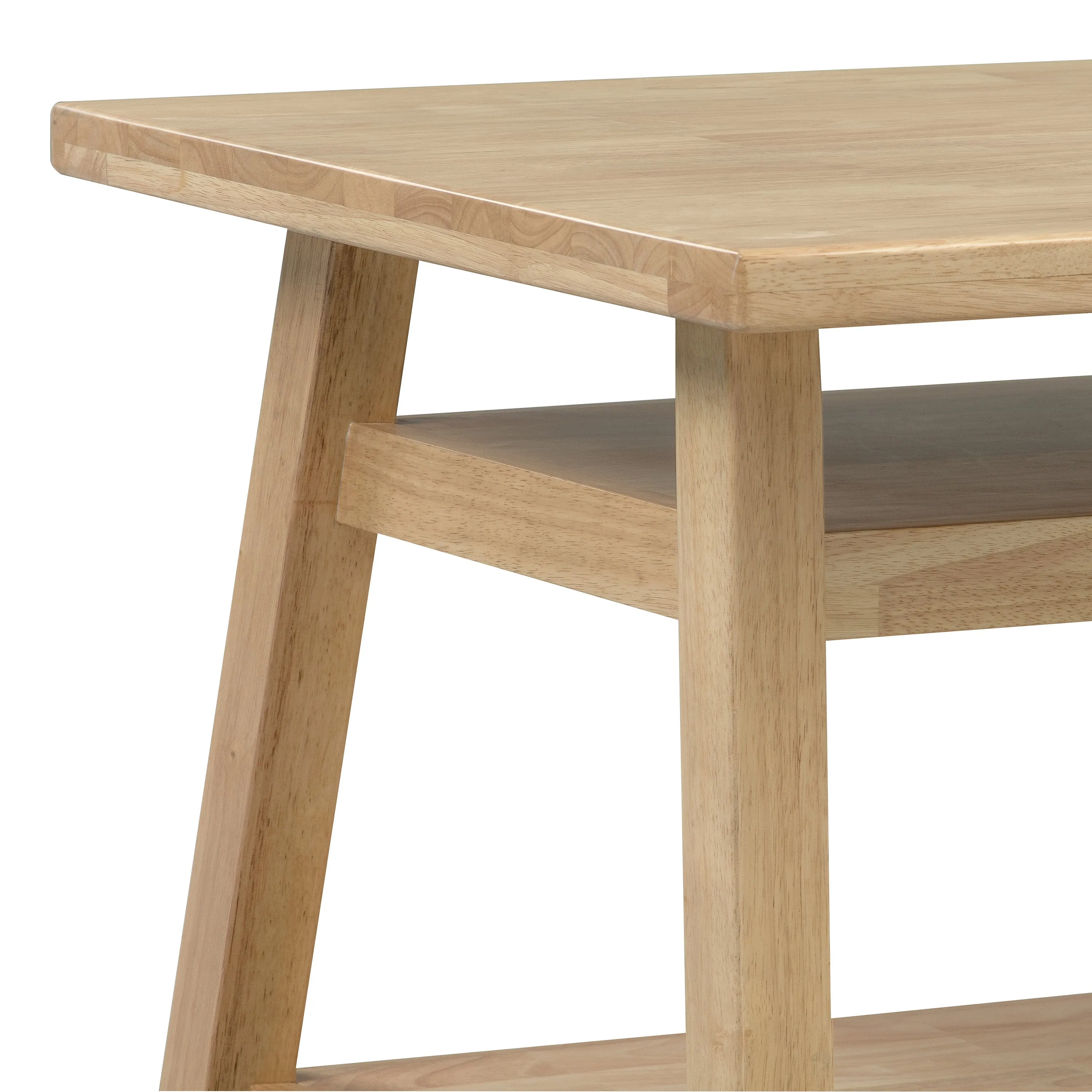 Sit n' Stash Solid Hardwood Trestle Table with Storage for Kids Playrooms