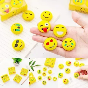 Smily Eraser Set - 4 Erasers (Pack of 1)