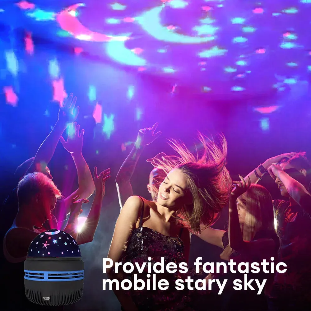 Starry Night Projector Light Rotating Sky Moon Lamp