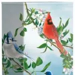 The Bradford Exchange "Treetop Friends" Songbird Art by James Hautman Table Lamp 14.5-inches