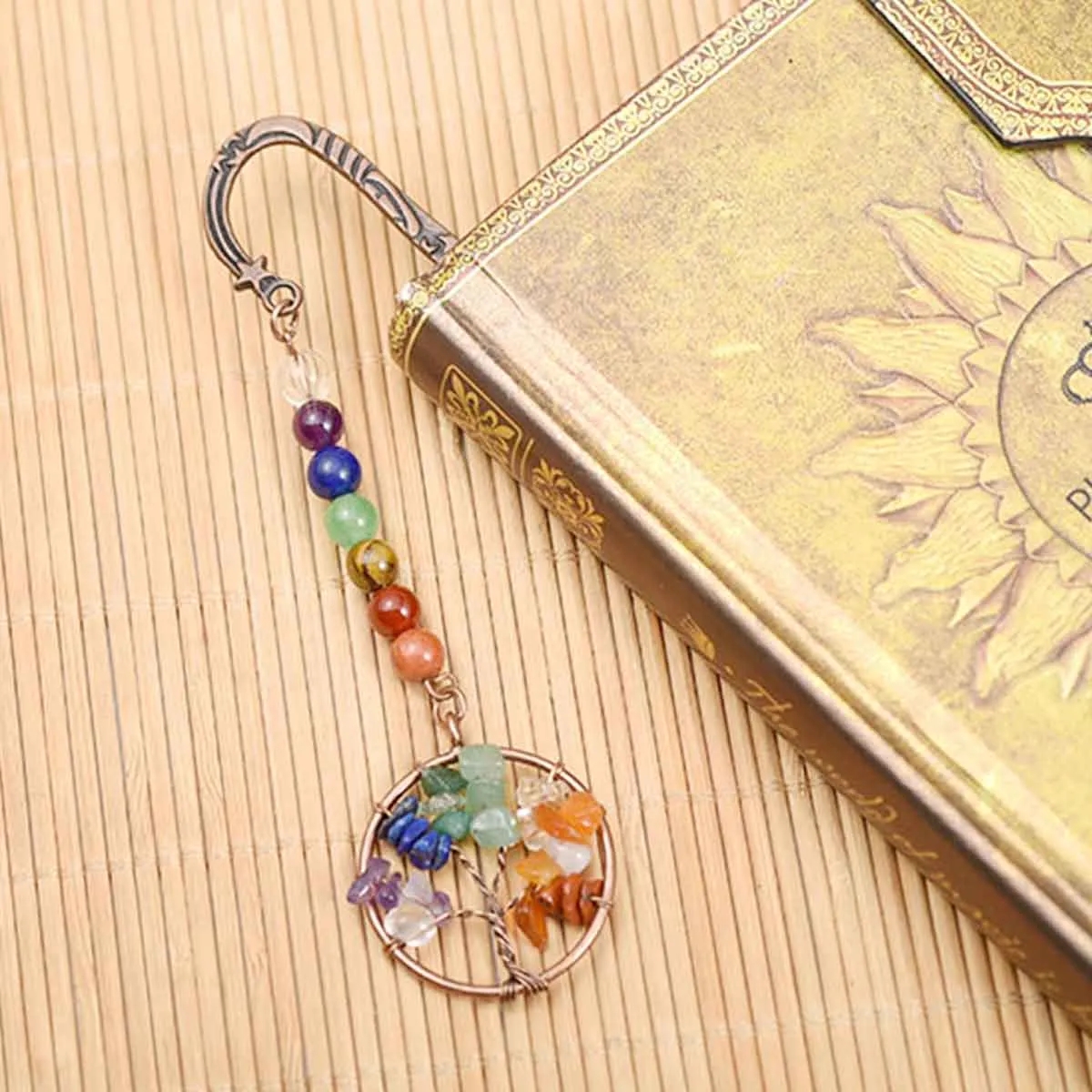 Tree of life Crystal Beading Metal Bookmark | Jovivi