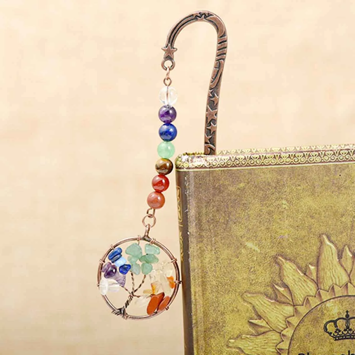 Tree of life Crystal Beading Metal Bookmark | Jovivi