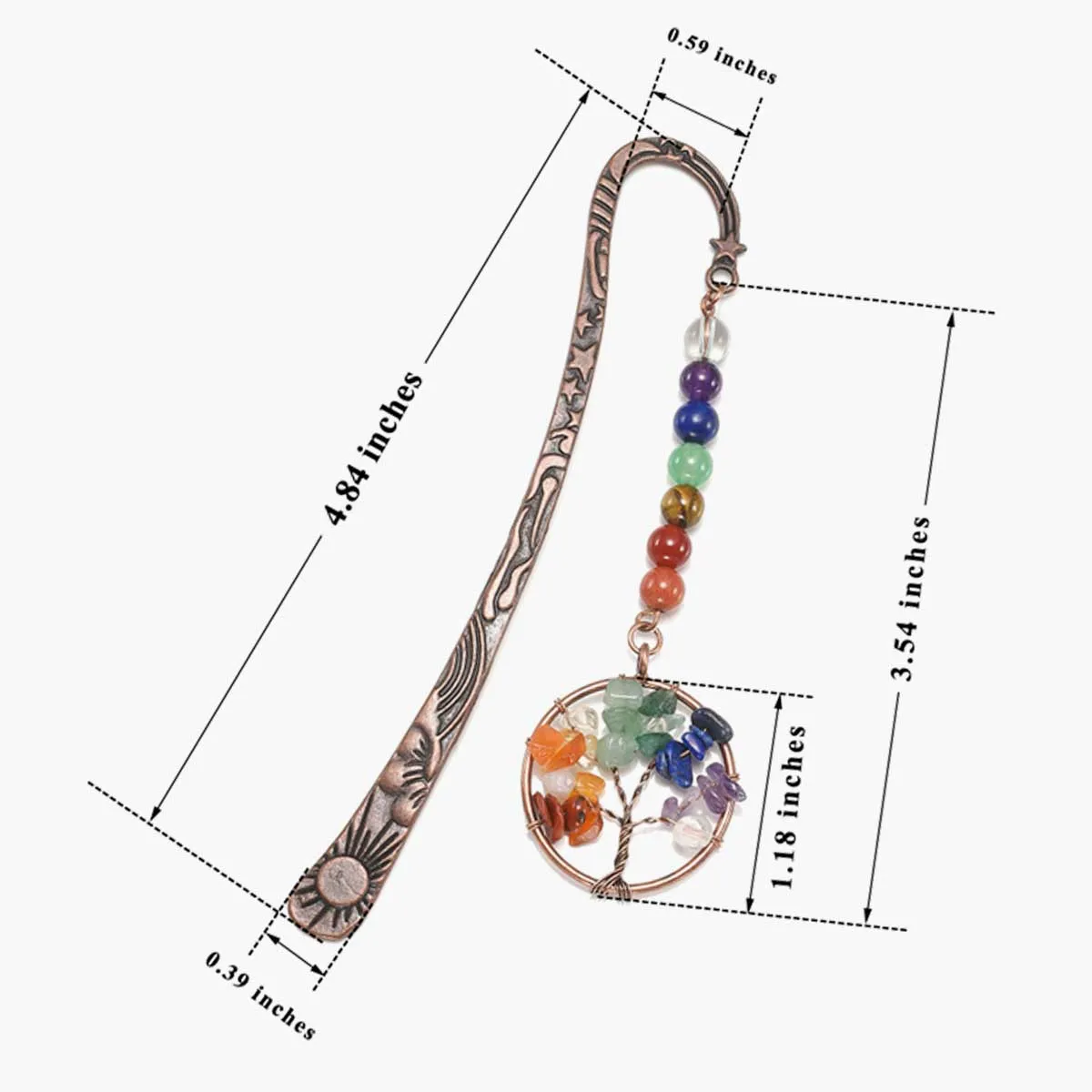 Tree of life Crystal Beading Metal Bookmark | Jovivi