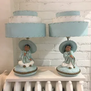 Vintage 1950s Lamp Set