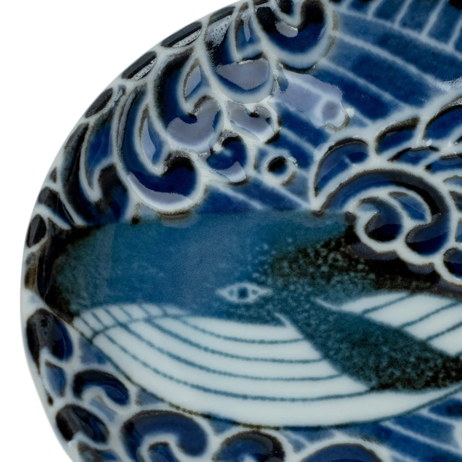 Whale Indigo Blue Small Japanese Sauce Dish