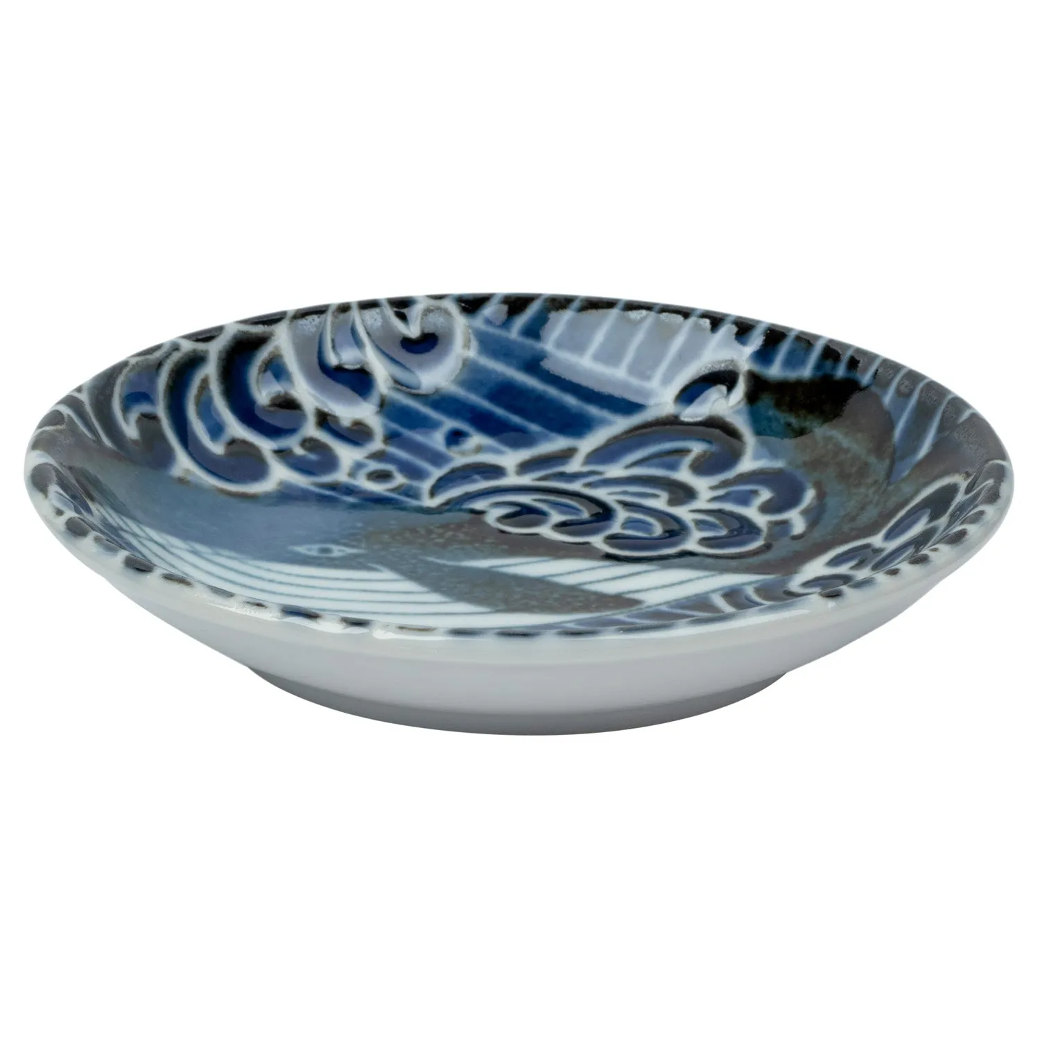 Whale Indigo Blue Small Japanese Sauce Dish