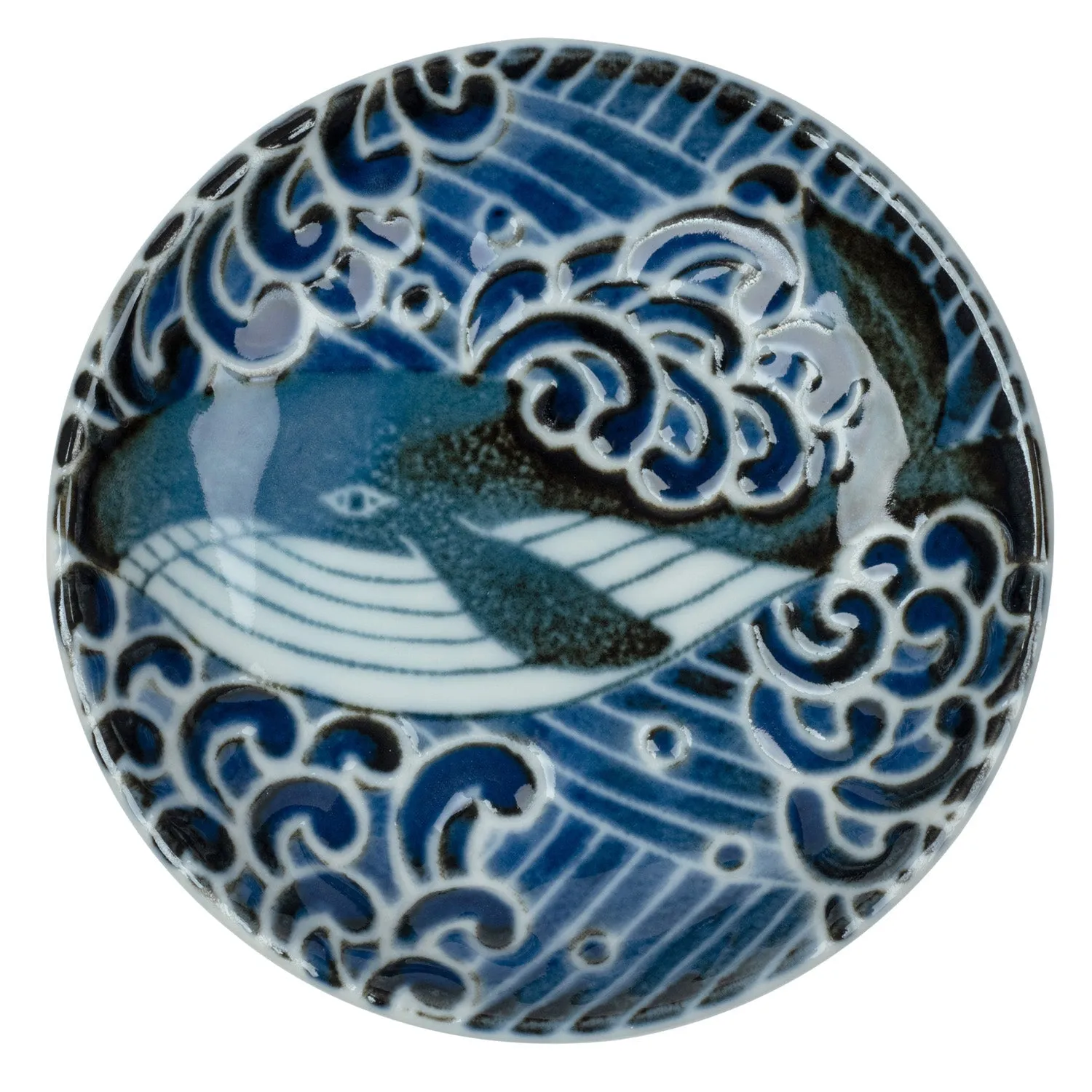 Whale Indigo Blue Small Japanese Sauce Dish