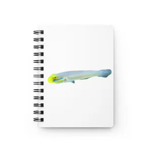 Yellow and White Fish Spiral Bound Journal