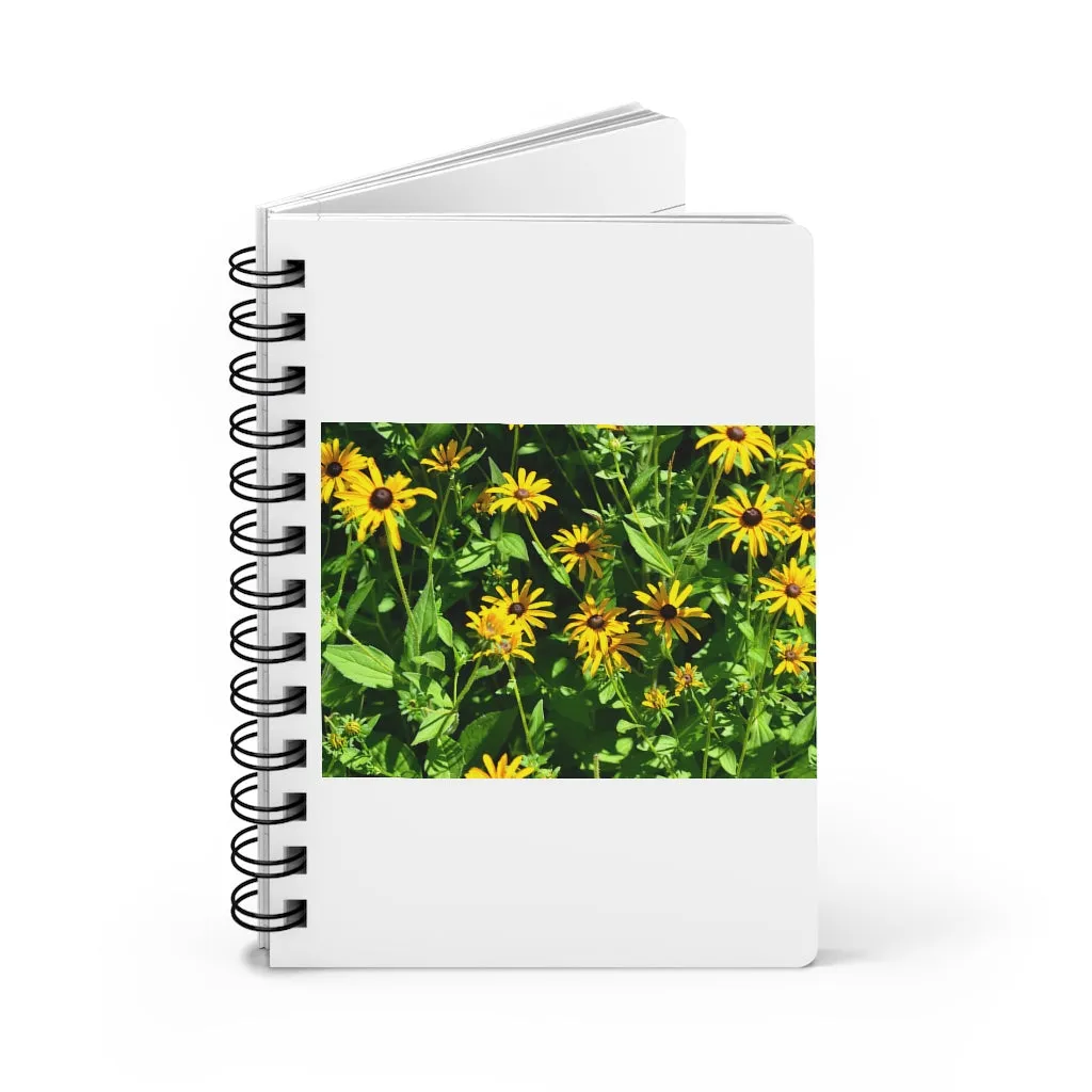 Yellow Flowers Spiral Bound Journal