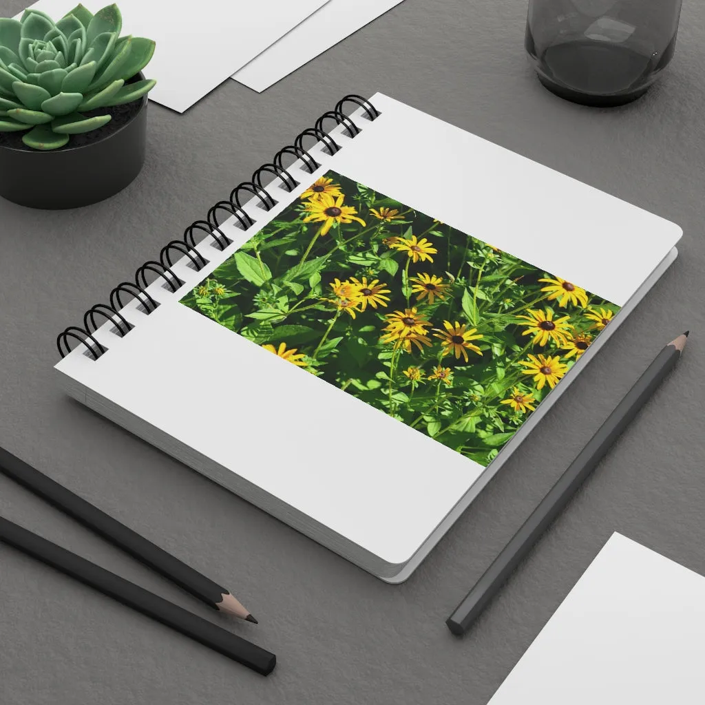 Yellow Flowers Spiral Bound Journal