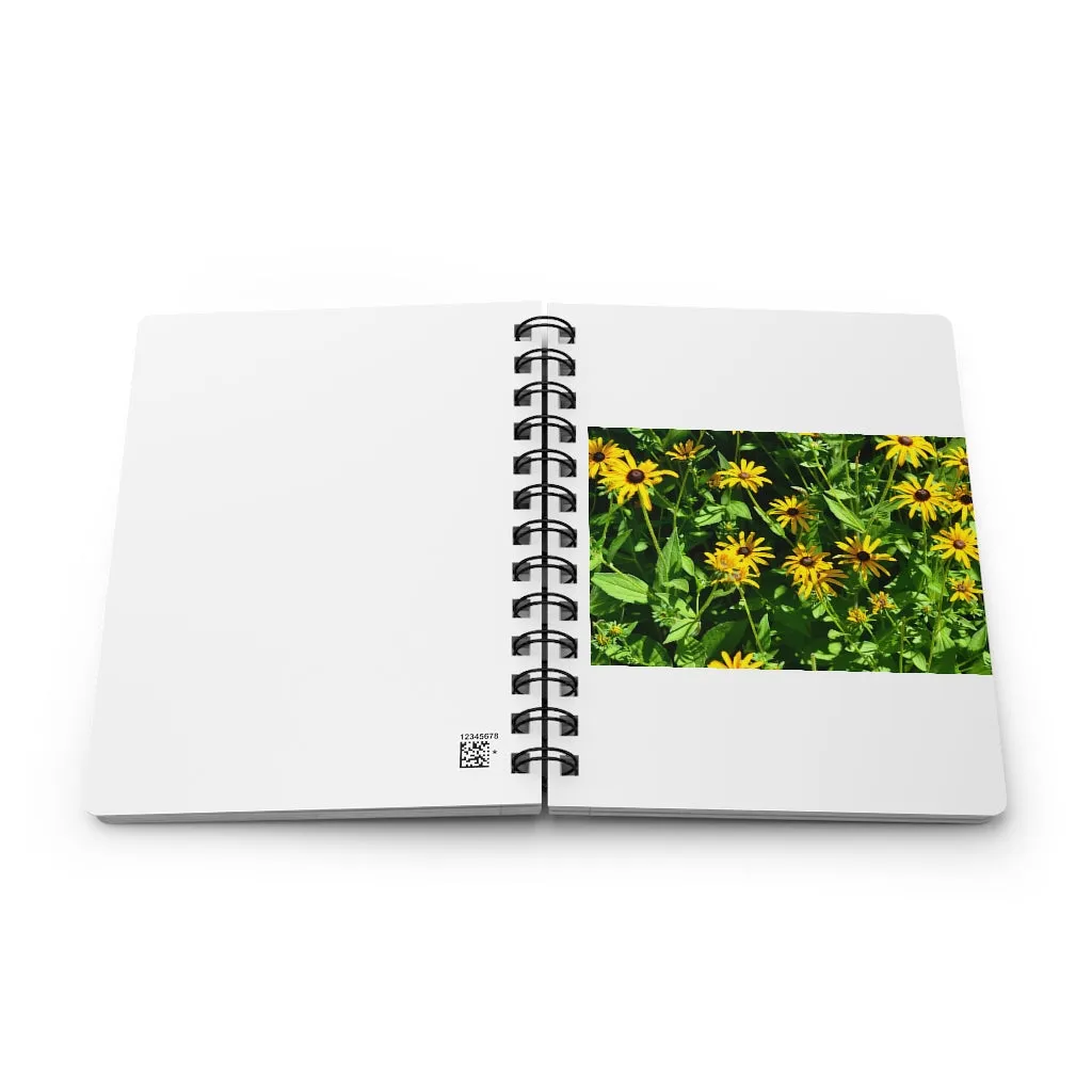 Yellow Flowers Spiral Bound Journal