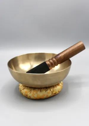 Zen Tibetan Healing Singing Bowl with Cushion and Mallet Note # E